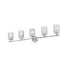 Z-Lite Dover Street 5 Light Vanity, Brushed Nickel & Clear 1934-5V-BN